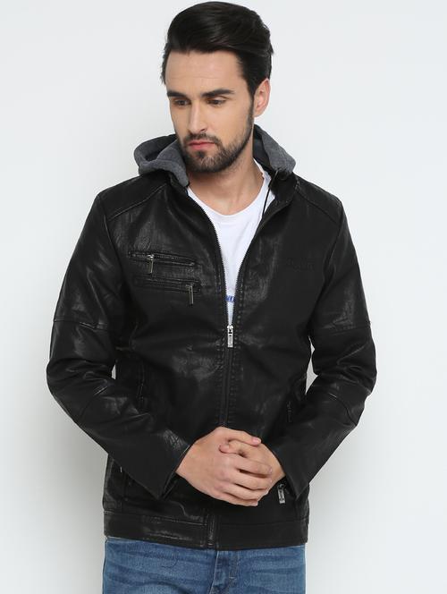 black leather biker jacket - 15798448 - Very Small Image - 1