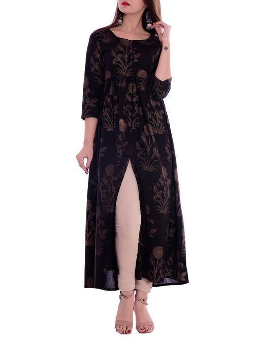high slit flared kurta - 15798496 - Very Small Image - 1