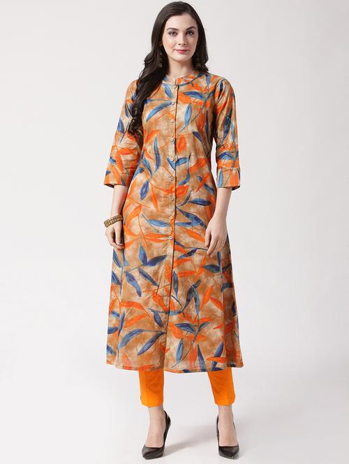 printed a-line kurta - 15798507 - Very Small Image - 1