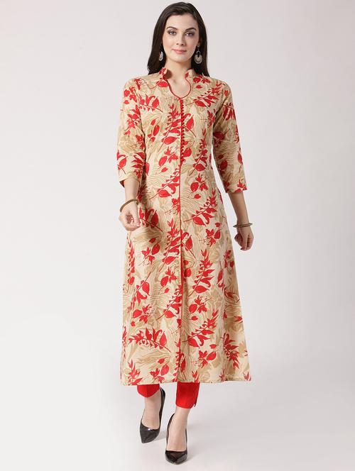 printed a-line kurta - 15798509 - Very Small Image - 1