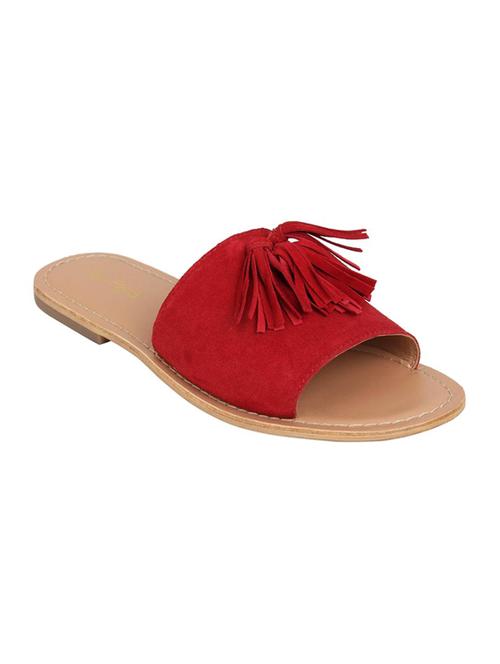 red slip on sandals - 15798913 - Very Small Image - 1