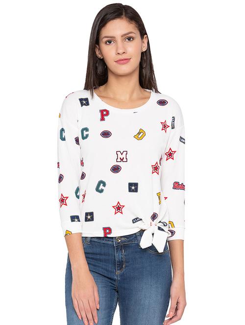 tie up hem quirky top - 15800012 - Very Small Image - 1