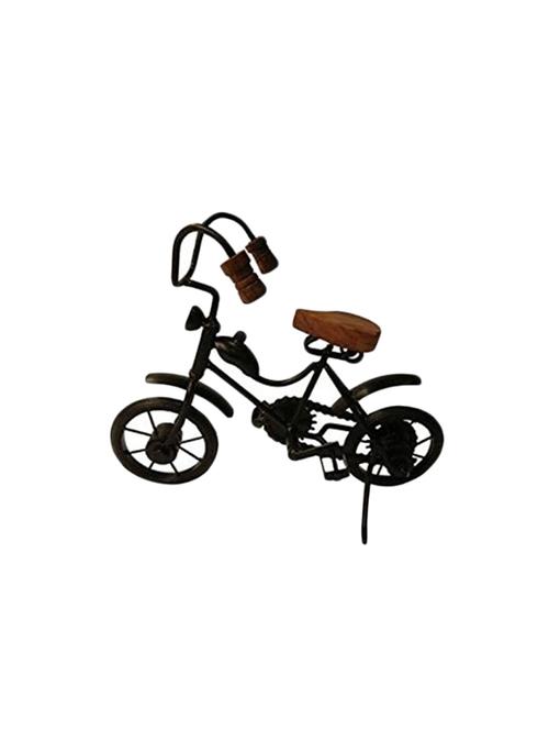 desi karigar wooden & iron motor cycle antique home decor product - 15800728 - Very Small Image - 1