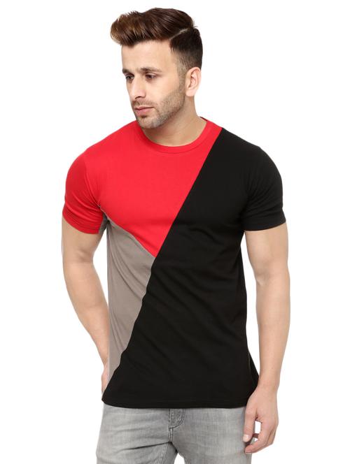 multi colored color block t-shirt - 15802735 - Very Small Image - 1