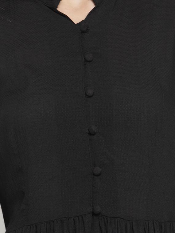 solid flared dress - 15802808 - Standard Image - 3