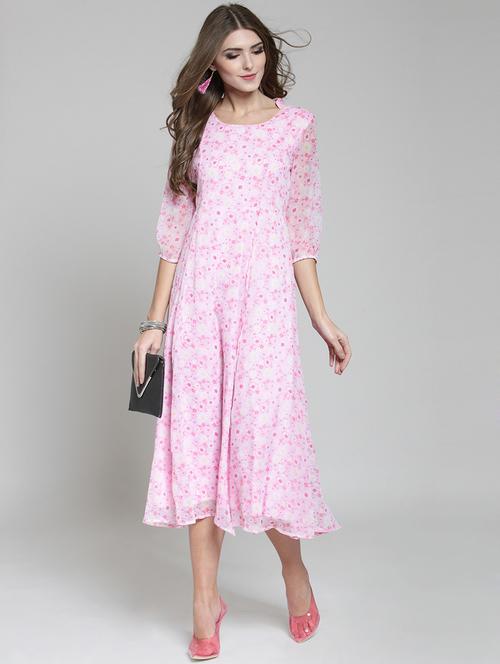 floral flared dress - 15802827 - Very Small Image - 1