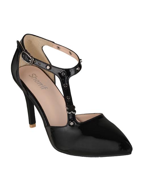 black t-strap sandals - 15803619 - Very Small Image - 1