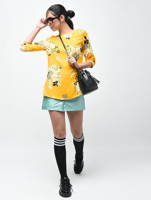 women's straight round neck top - 15803849 - Very Small Image - 1