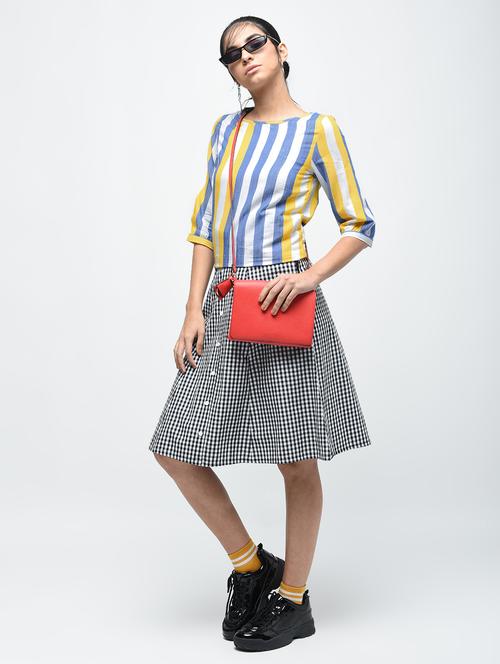 curved hem striped tunic - 15803854 - Very Small Image - 1