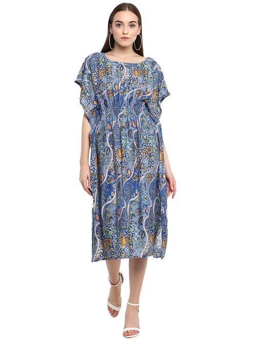 smocked paisley kaftan - 15804602 - Very Small Image - 1