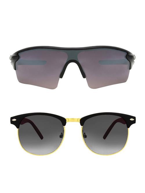 set of 2 wrap around and clubmaster sunglasses - 15805760 - Very Small Image - 1