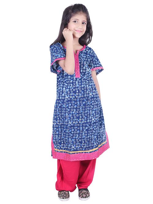 blue cotton suit set - 15806875 - Very Small Image - 1