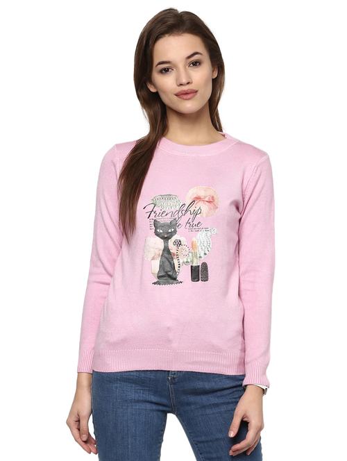 rose pink graphic print top - 15811689 - Very Small Image - 1