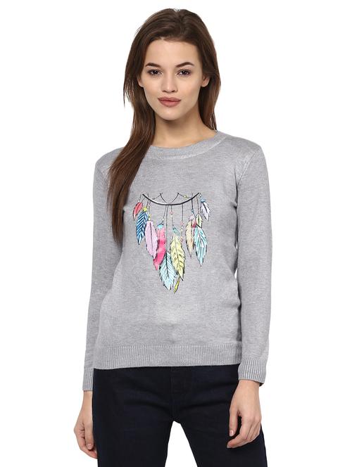 feather graphic print top - 15811709 - Very Small Image - 1