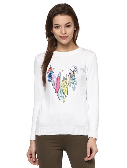 feather graphic print top - 15811712 - Very Small Image - 1