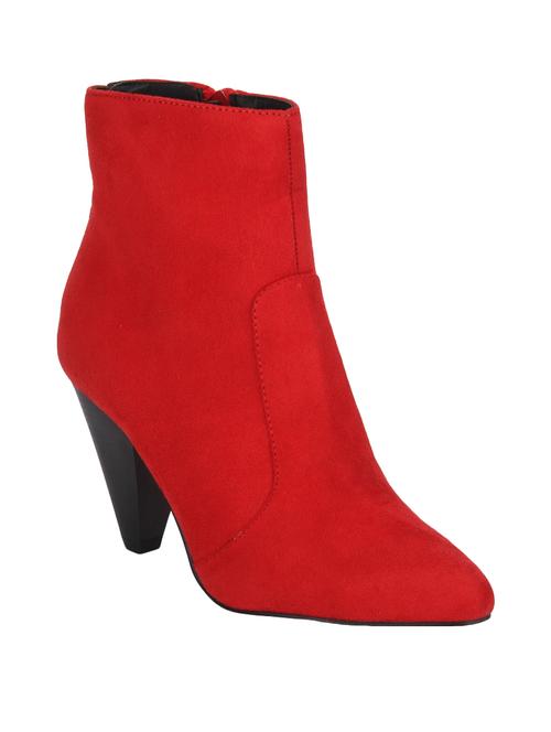 red ankle zipper  boots - 15814821 - Very Small Image - 1