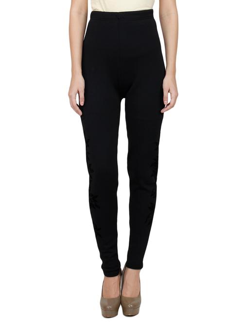 high-rise printed woolen leggings - 15814898 - Very Small Image - 1