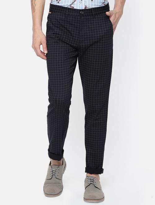 navy blue cotton chinos - 15815448 - Very Small Image - 1