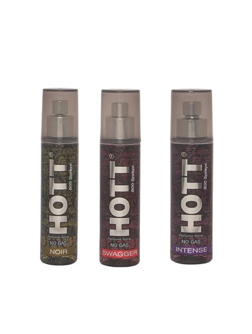 hott set of 3 perfume sprays (noir + swagger + intense) - 15815910 - Very Small Image - 1