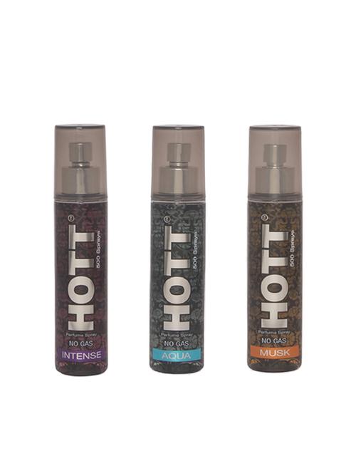 hott set of 3 perfume sprays (intense + aqua + musk) - 15815912 - Very Small Image - 1