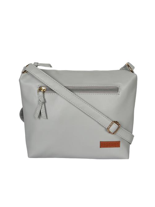 grey leatherette (pu) sling bag - 15816314 - Very Small Image - 1