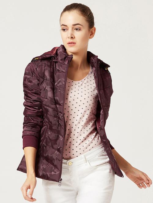 camouflage hooded quilted jacket - 15826334 - Very Small Image - 1