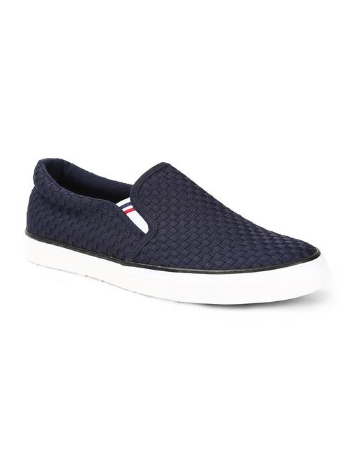 navy fabric casual slip ons - 15827157 - Very Small Image - 1