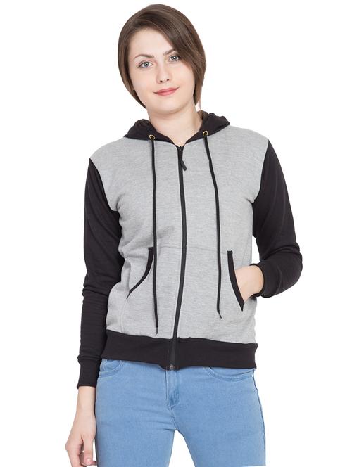 color block hooded sweatshirt - 15827728 - Very Small Image - 1