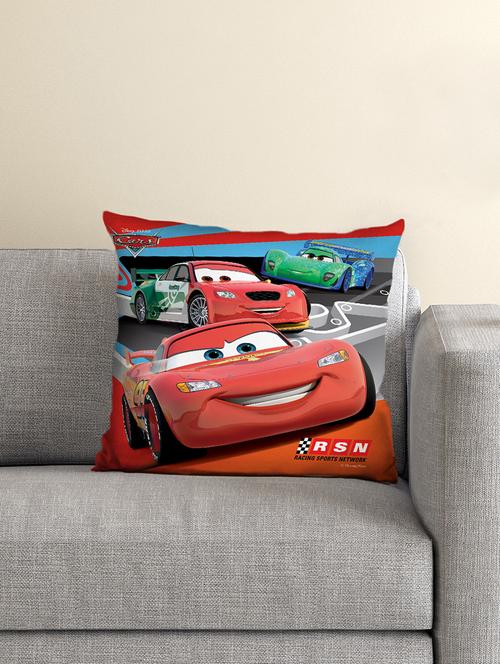 disney- athom trendz- cars cushion cover with filled cushion 16x16 - 15828301 - Very Small Image - 1