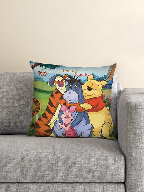 disney- athom trendz- winnie the pooh cushion cover with filled cushion 16x16 - 15828303 - Very Small Image - 1