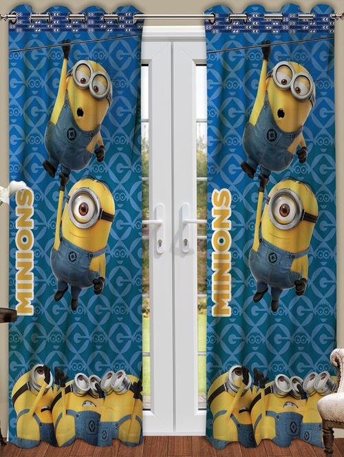 minions athom trendz kids door curtain single piece 48"x88" (4ftx7ft) - 15828417 - Very Small Image - 1