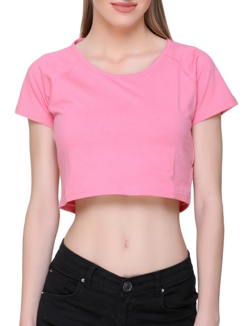 carnation pink crop top - 15829432 - Very Small Image - 1