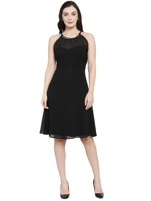 halter neck a-line dress - 15831638 - Very Small Image - 1