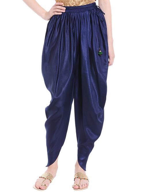 solid patiyala salwar with drawstring - 15835216 - Very Small Image - 1