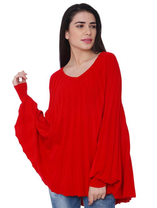 accordion pleated poncho - 15836636 - Very Small Image - 1