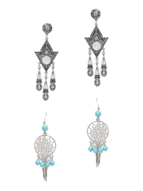 silver plated combo's. earring - 15839113 - Very Small Image - 1