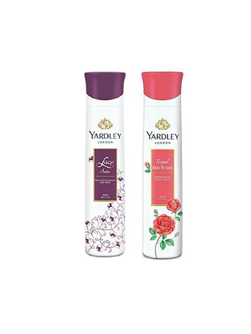 yardley set of 2 deodorants (lace satin + red rose) - 15839195 - Very Small Image - 1
