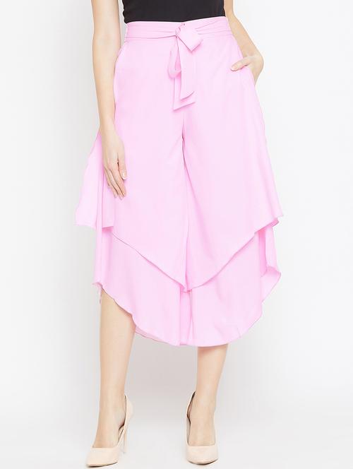 layered tie front culottes - 15839379 - Very Small Image - 1