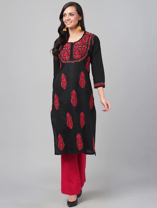 women's straight kurta - 15842069 - Very Small Image - 1