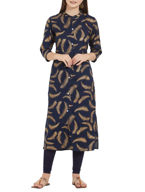 printed straight kurta - 15842327 - Very Small Image - 1