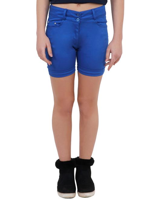 turn up hem button closure shorts - 15843079 - Very Small Image - 1