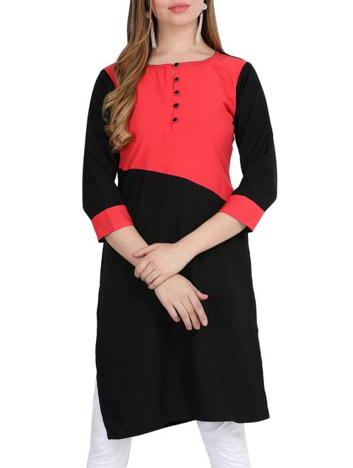 women's straight kurta - 15847427 - Very Small Image - 1