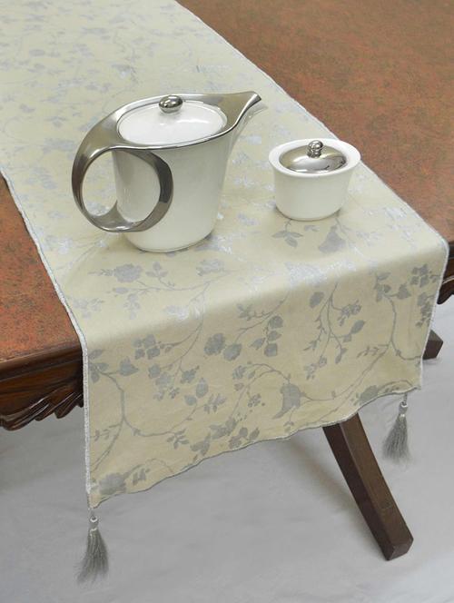 silver print table runner - 15848817 - Very Small Image - 1