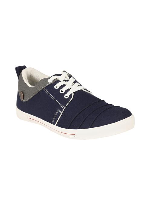 blue canvas lace up sneakers - 15850636 - Very Small Image - 1