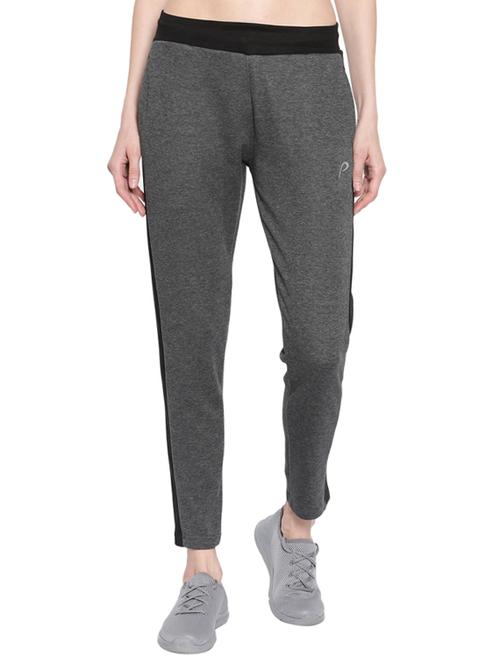 contrast paneled melange track pant - 15851047 - Very Small Image - 1