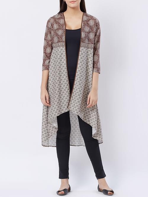 piping detail asymmetric shrug - 15851714 - Very Small Image - 1