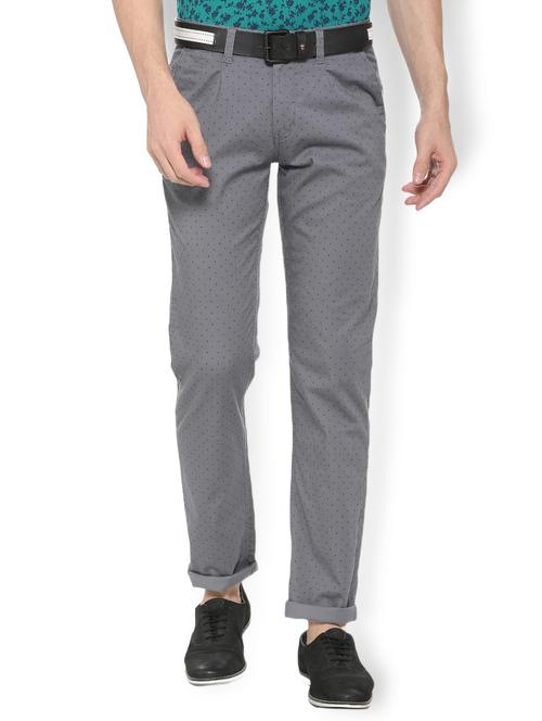 grey cotton chinos - 15851942 - Very Small Image - 1