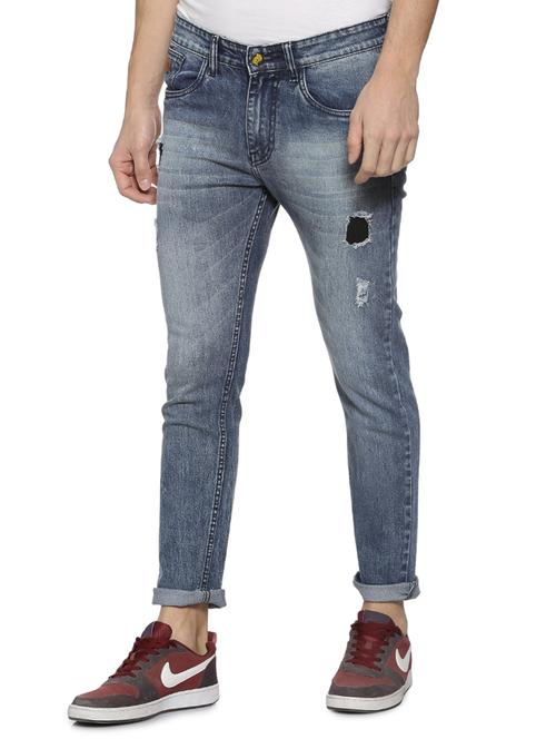 mens slim fit distressed jeans - 15852029 - Very Small Image - 1