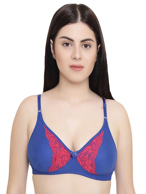 lace detail bow patch bra - 15852235 - Very Small Image - 1