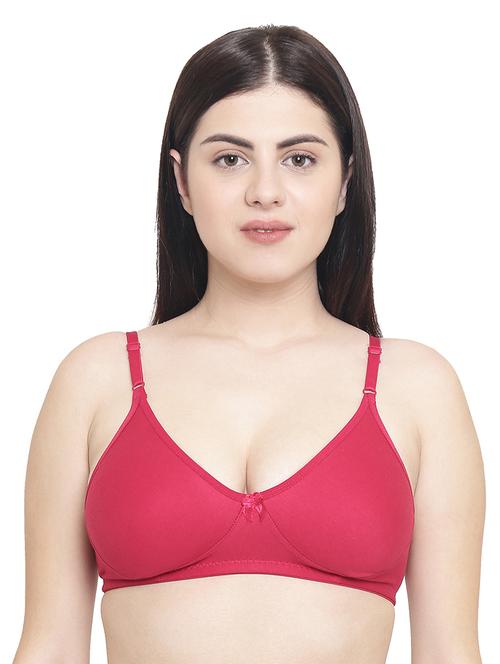 bow patch solid bra - 15852247 - Very Small Image - 1